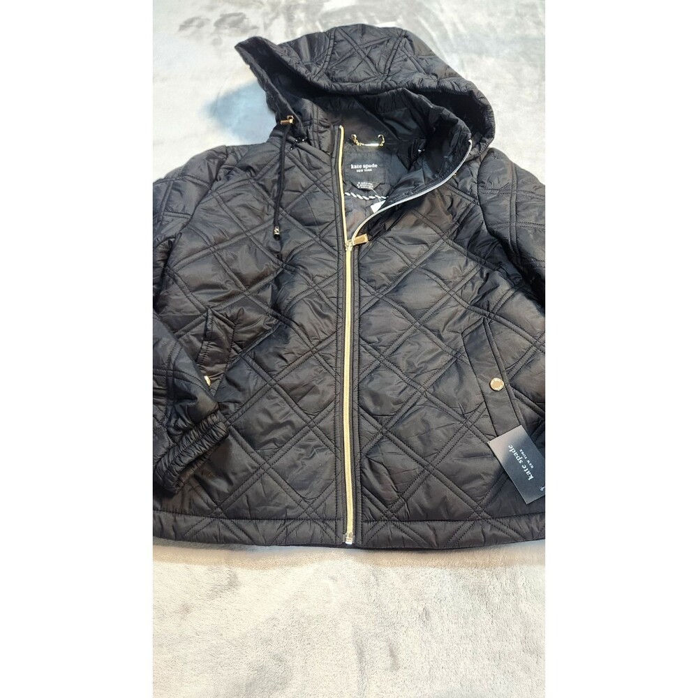 NWT - Kate Spade New York Woman's M Water Resistant Hooded Quilted Jacket
